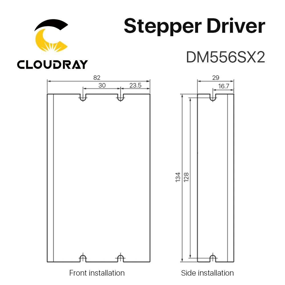 Драйвер шагового двигателя Cloudray Nema 23/24 DM556SX2 а 24 ~ 48 В постоянного тока для 2 шт.