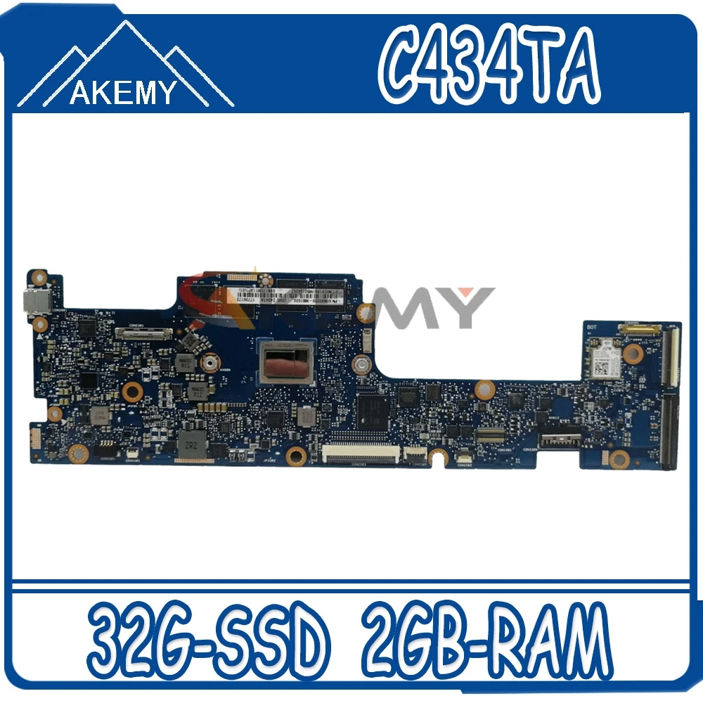 

Akemy For ASUS Chromebook Flip C434TA C434T Laotop Mainboard C434TA Motherboard with 32G-SSD 2GB-RAM