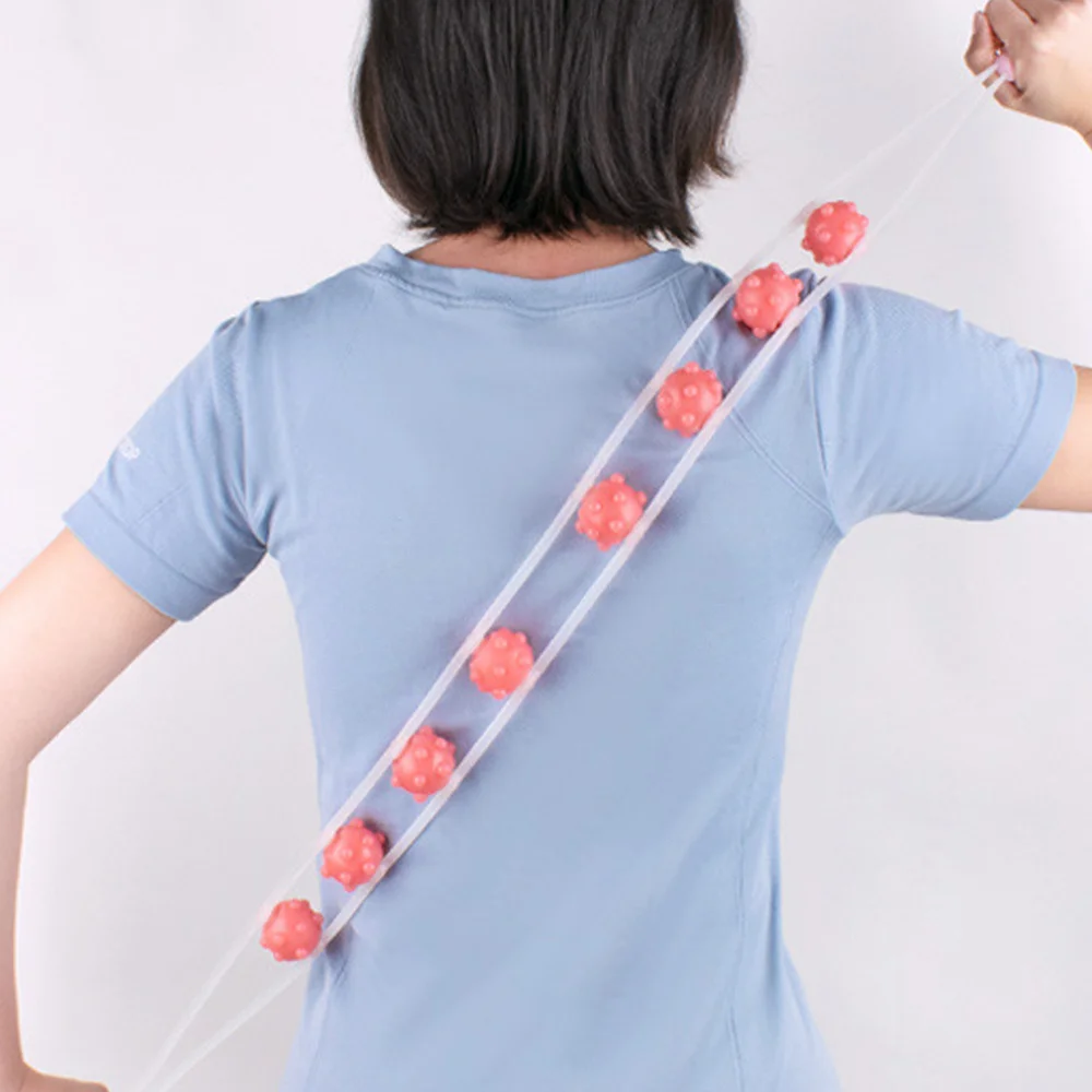 

1Pc Body Roller Rope Handheld Upper Lower Back Roller Massager )