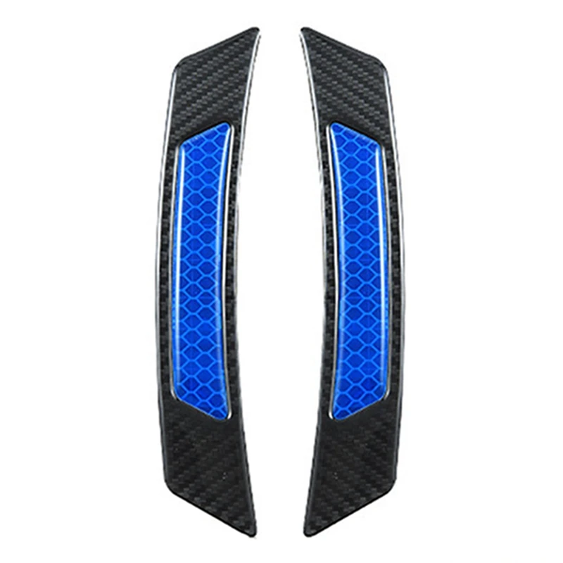 Автомобильный РЕФРИЖЕРАТОРНЫЙ Стикеры колеса бровь Предупреждение Стикеры s Передний бампер столкновений Водонепроницаемый декоративные Стикеры s - Цвет: BL