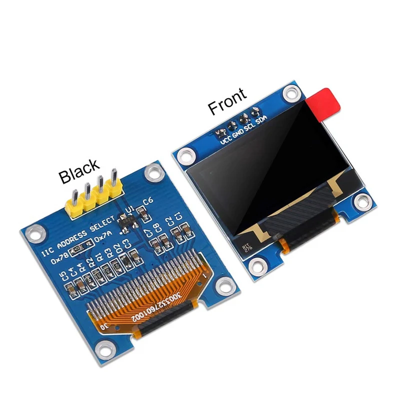 Модуль последовательного желтого синего OLED дисплея IIC 0 96 дюйма 128X64 I2C SSD1306 12864