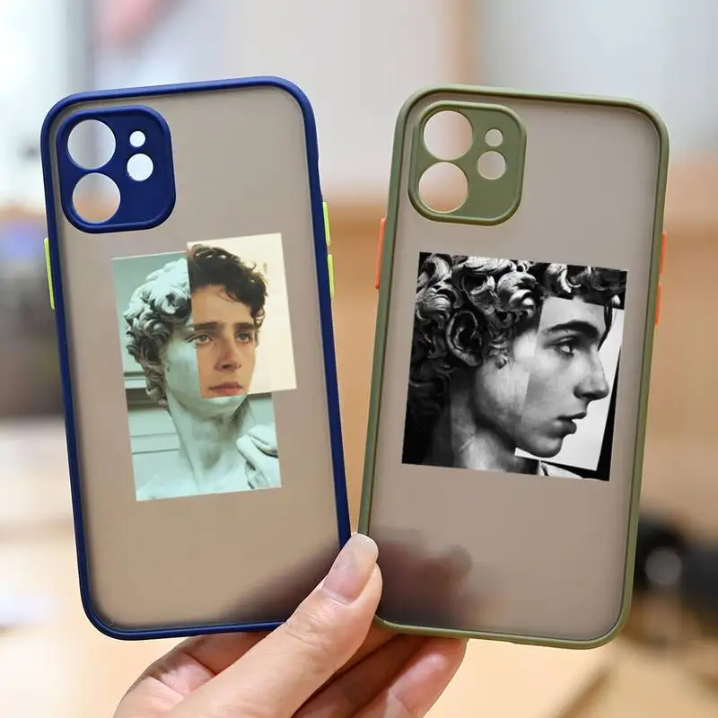 

Timothy Chalmet call me by you name Phone Case matte transparent For iphone 7 8 11 12 13 plus mini x xs xr pro max cover