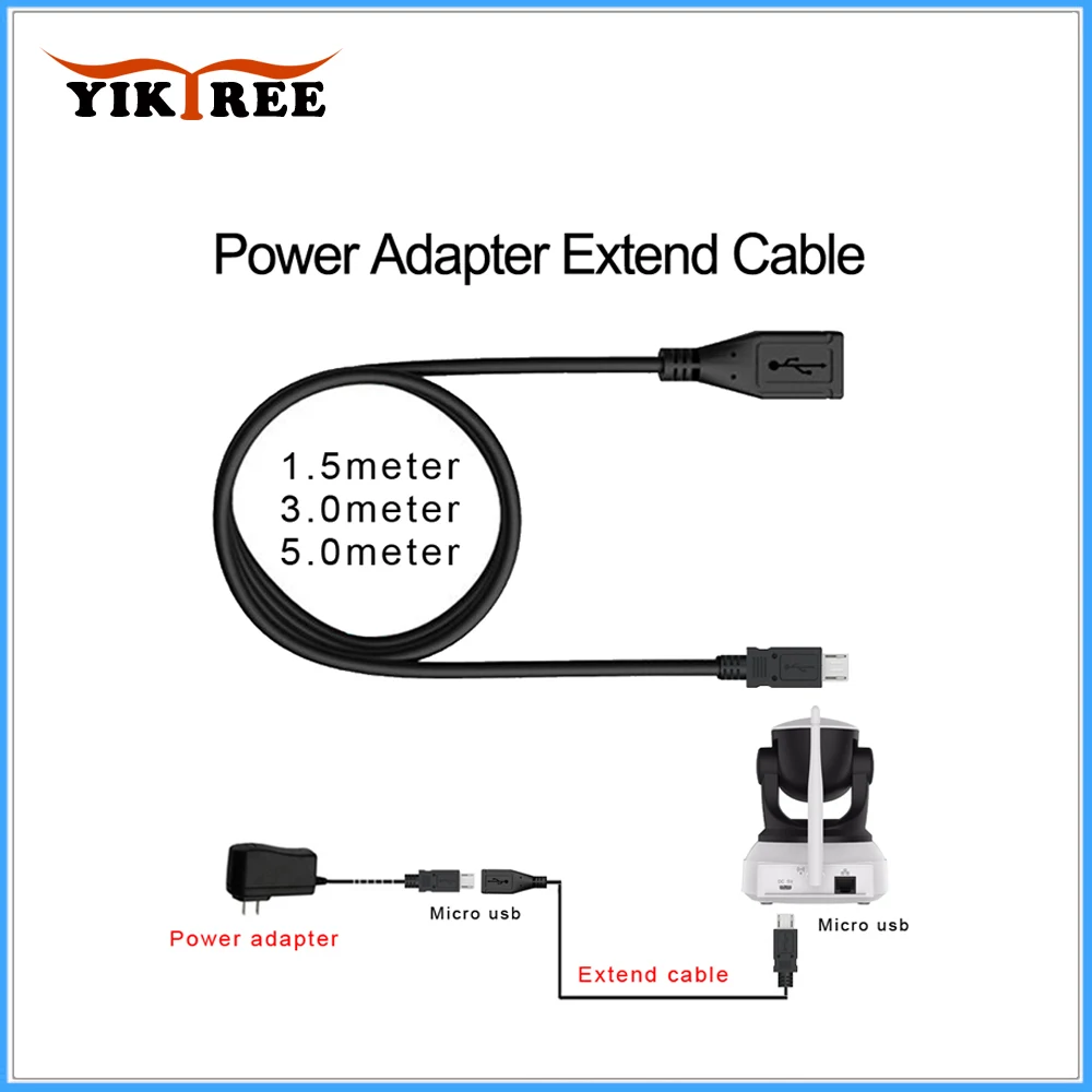 Адаптер питания для IP Камеры 5 В 2 А 1 м 3 м|Коробки передач и кабели| |