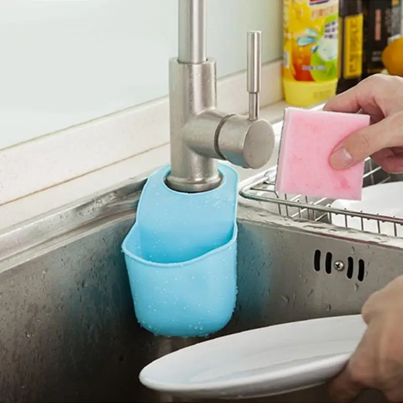 Держатель губки для кухонной раковины ванной комнаты подвесной сетчатый стеллаж