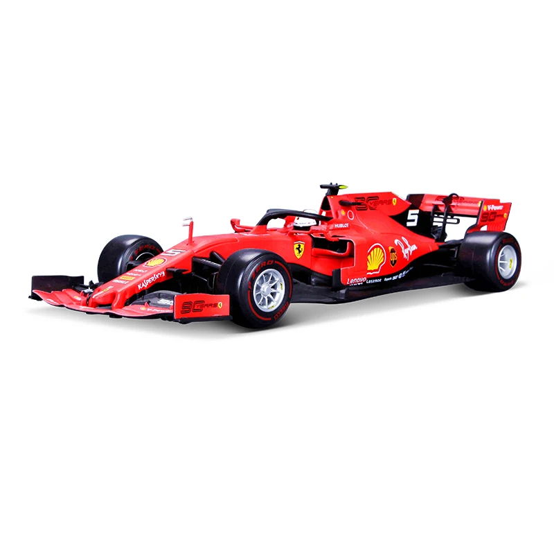 SF90 No5 S.Vettel BBurago 1:18 F1 SF71H F1 SF90 литья под давлением модель гоночный автомобиль - Цвет: SF90 No5 S.Vettel