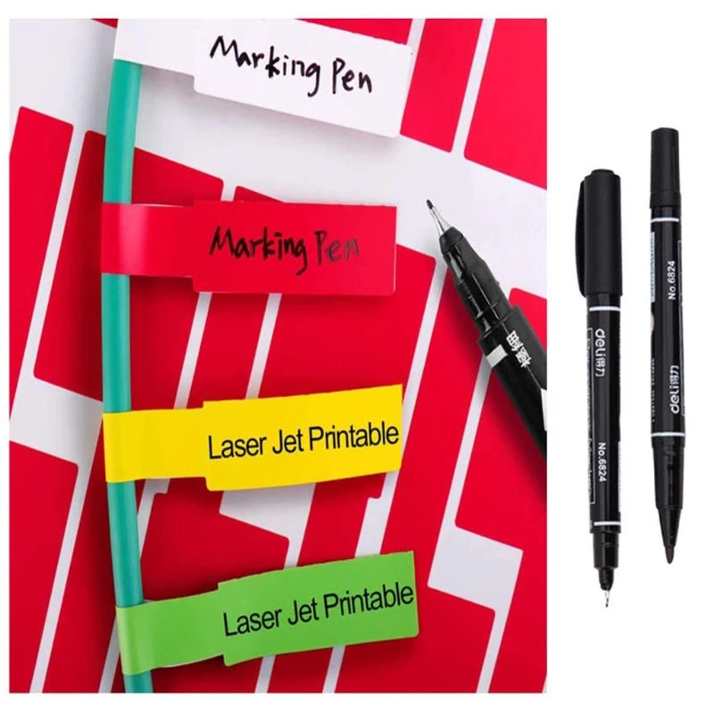 Ярлыки для кабелей яркие проволочные ярлыки водонепроницаемые управления