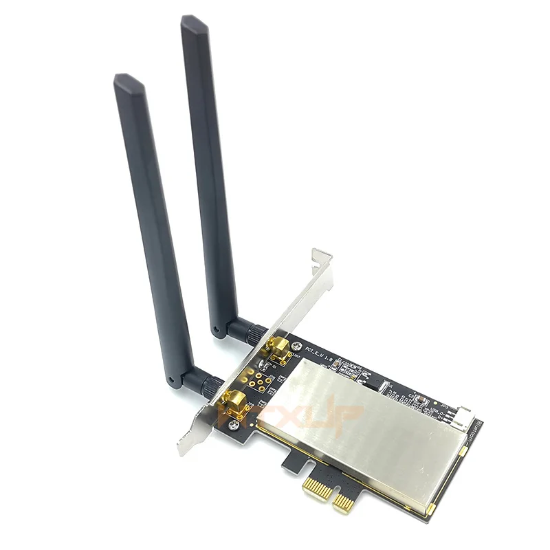 Мини PCI-E pice wifi карта для рабочего стола PCIE PCI-Express 1X 16X беспроводной адаптер BT конвертер 2* AC антенна для Intel 7260HMW 3160