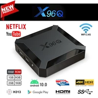 x96q android 10 0 smart andriod tv box 2 4g wifi h313 quad core 1g 8g 2gb 16gb 1080p media player x96q 4k smart set top box