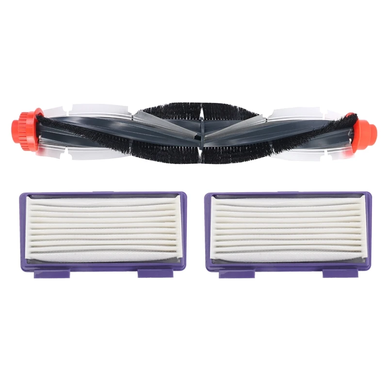 

1pcs Replacement Combo Roller Brush+HEPA Filterx2 for Neato XV-21 XV Signature Pro XV-11 XV-12 XV-15 Curved Combo Roller Brushes