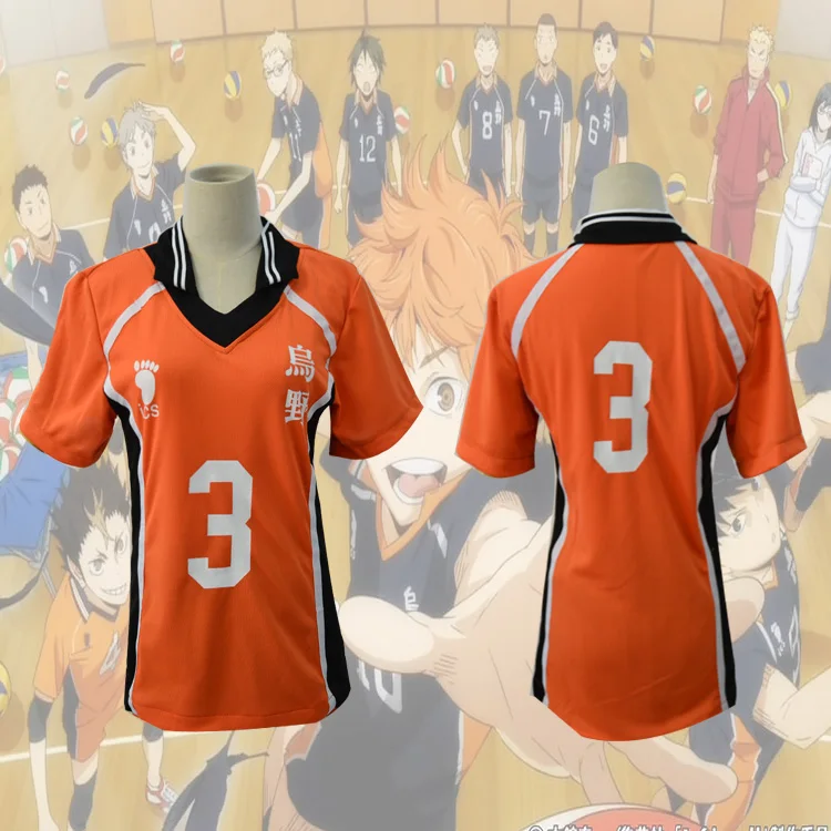 Haikyuu Косплей Karasuno костюм старшей школы волейбольный клуб Хината шоё спортивная
