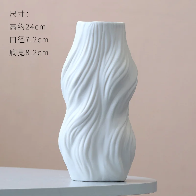 

Minimalist Decor Nordic Vase Vase for Decoration Table Art Modern Vase Decoration Home Decor Comfort Ceramic White Vase