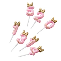 number birthday candles 1234567890 gold sliver kids birthday candles for cake party supplies decoration cake candles