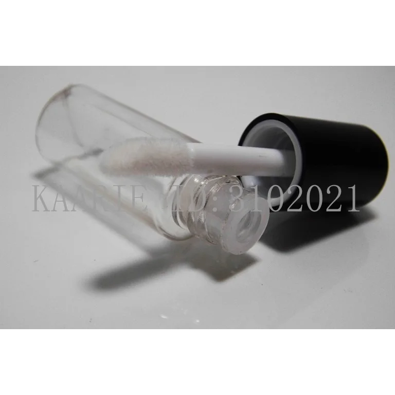 3 мл! Бесплатная доставка! 3/5/10 шт пустой черный Кепки прозрачная ПЭТ-блеск для