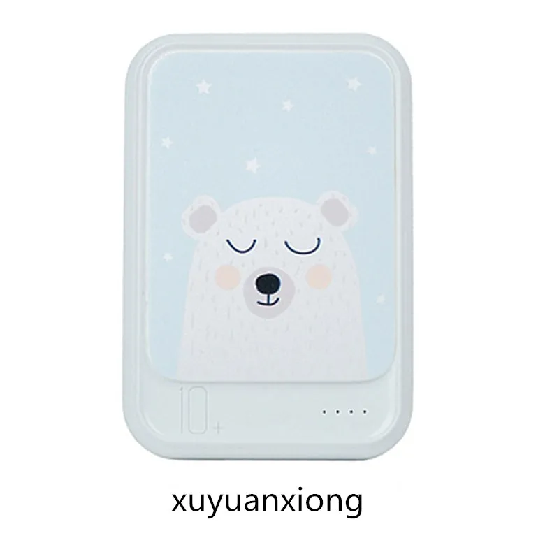 bear Maoxin портативное зарядное устройство типа c на базе Android ios, Внешнее зарядное устройство, аксессуары для телефона, розовое зарядное устройство, 10000 мА/ч, 11 цветов - Цвет: bear