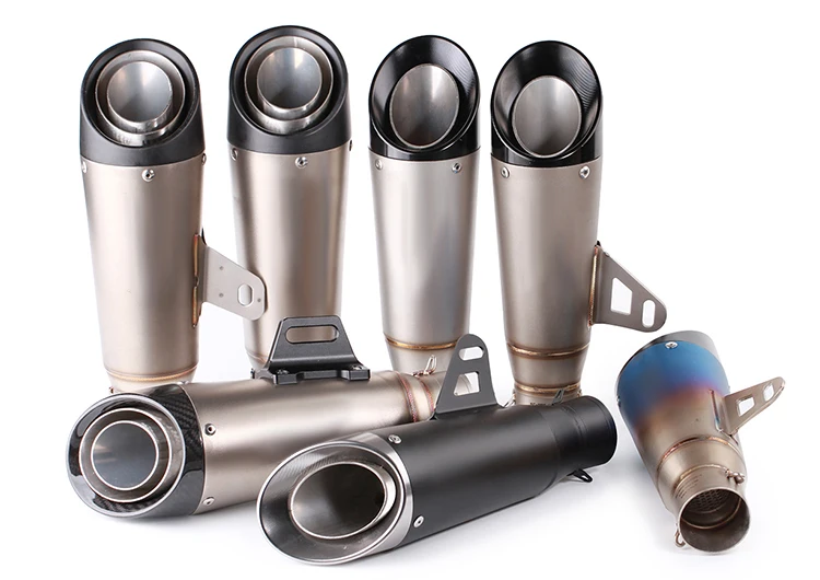 

51mm 60mm Universal Motorcycle Exhaust Muffler Steel Pipe escape moto gp project with DB killer gsxr 750 CBR10000 Z1000