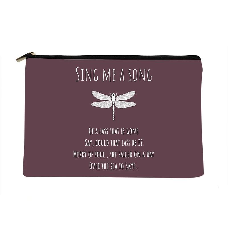 

Women Sing A Song Purple Printed Make up bag Fashion Women Cosmetics Organizer Bag for Travel Colorful Storage Bag for Lady Bag