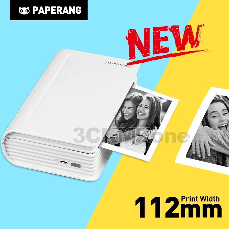 Портативный термопринтер Paperang MAX 112 мм с Bluetooth мини фотопринтер для мобильных