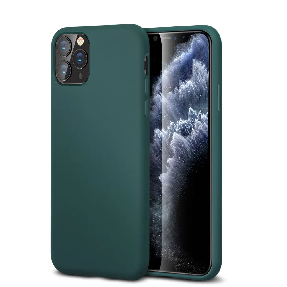 Midnight Green Силиконовый чехол для iPhone 11 прозрачный мягкий ТПУ ультра тонкий чехол для телефона чехол для iPhone 11 Por Max 11Pro полуночно-зеленый Coqu - Цвет: Midnight Green