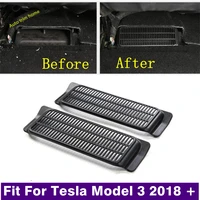 seat below under dust plug air conditioner ac vent protection cover trim fit for tesla model 3 2018 2021 car accessories