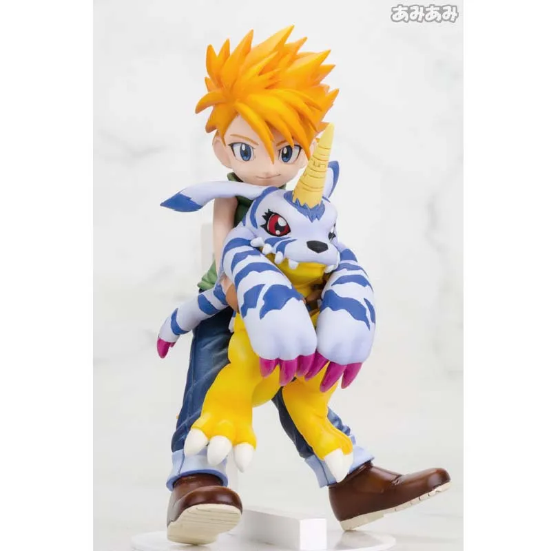 

Digimon Adventure Anime Figure Ishida Yamato Digimon Gabumon Scene Model Action Figures Toys for Boys Kids Gifts