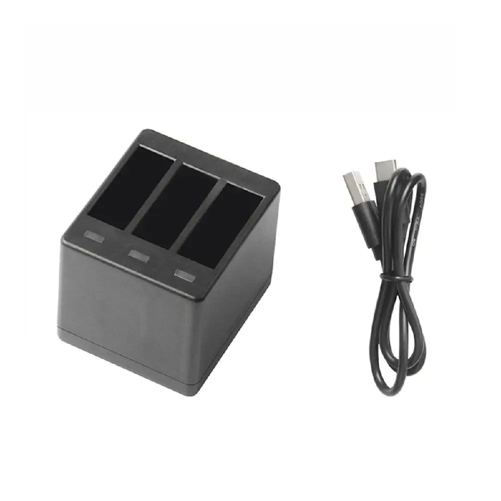 Камера Батарея порт для зарядки через чехол 2 в 1 и хранения GoPro Hero 5/6/7 Черный