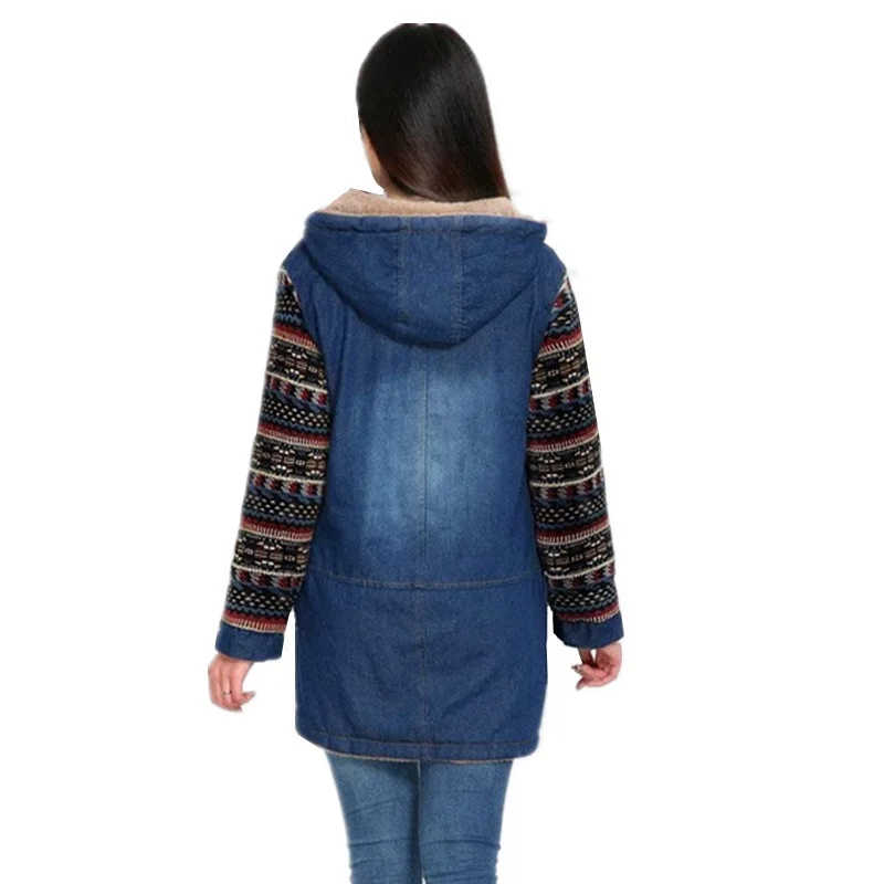 Женские парки зимние джинсовые куртки новая Студенческая верхняя одежда с