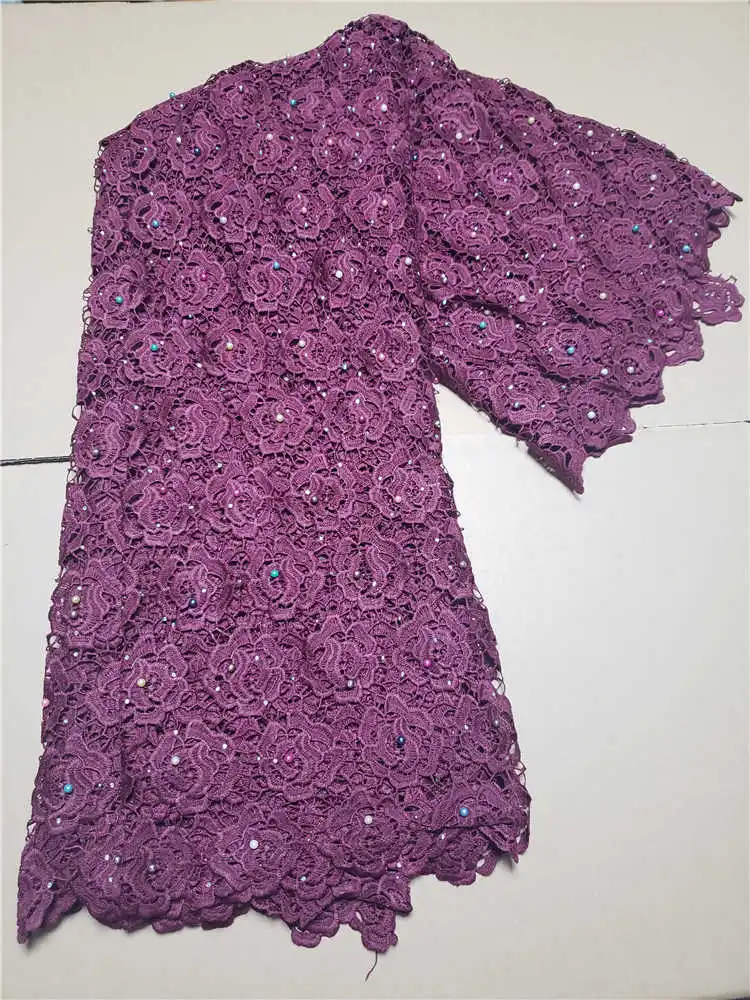 Factory Offers High Quality Latest African Guipure Cord lace With stones fabric for Party Dresses NX329 Baby Pink | Дом и сад