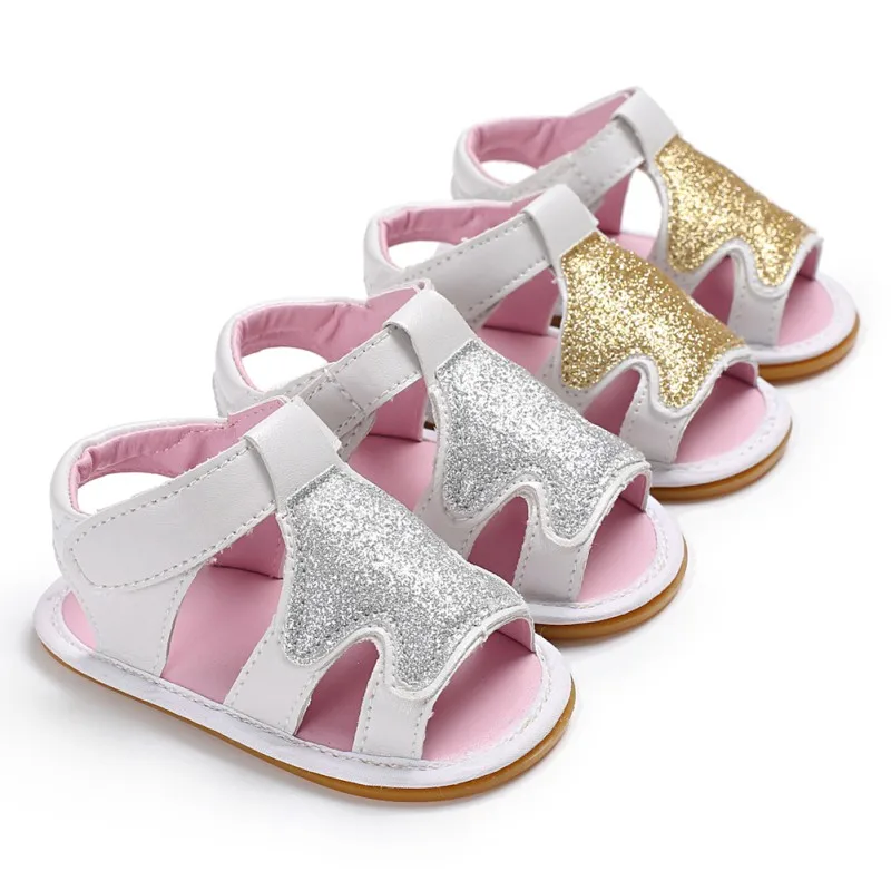 

Baby Sandals Cute Boys And Girls Summer Sandals Nonslip Toddler Shoes Cut-Outs Baby PU Leather Sandals