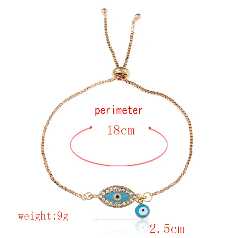 Модные синие браслеты от сглаза для женщин эмалированный Хамса Фатима ручной