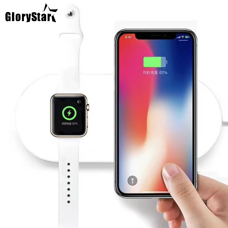 

Wireless Charger QC3.0 Quick Fast Charging Simultaneously 5V/2A Chargers for Apple Watch For Iphone X Samsung Smart Phone