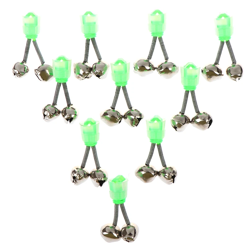 5/10 шт. сигнализационная сигнализация для ловли рыбы Удочка колокольчики зажим