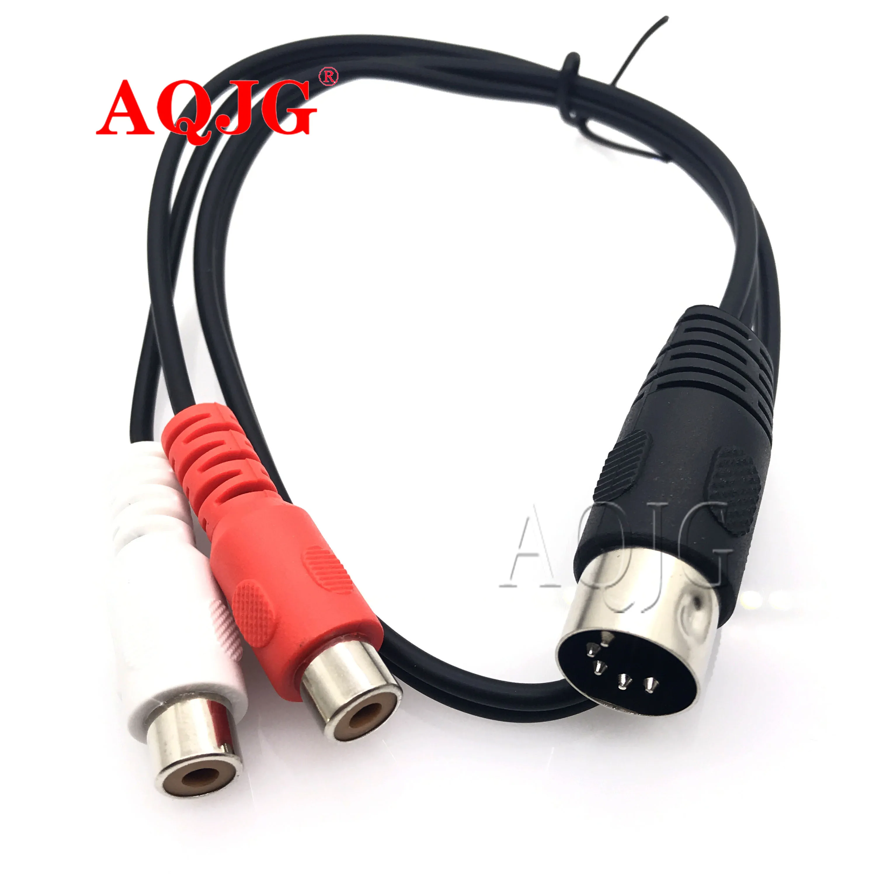 

MIDI DIN 5P Штекерный к 2 RCA Phono гнездовой разъем MF стерео аудио кабель для кассетного плеера CD плеер к адаптеру усилителя