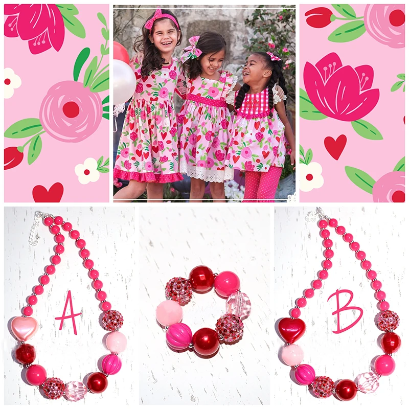 Ожерелье на День Св. Валентина ожерелье для детей малышей девочек Женское