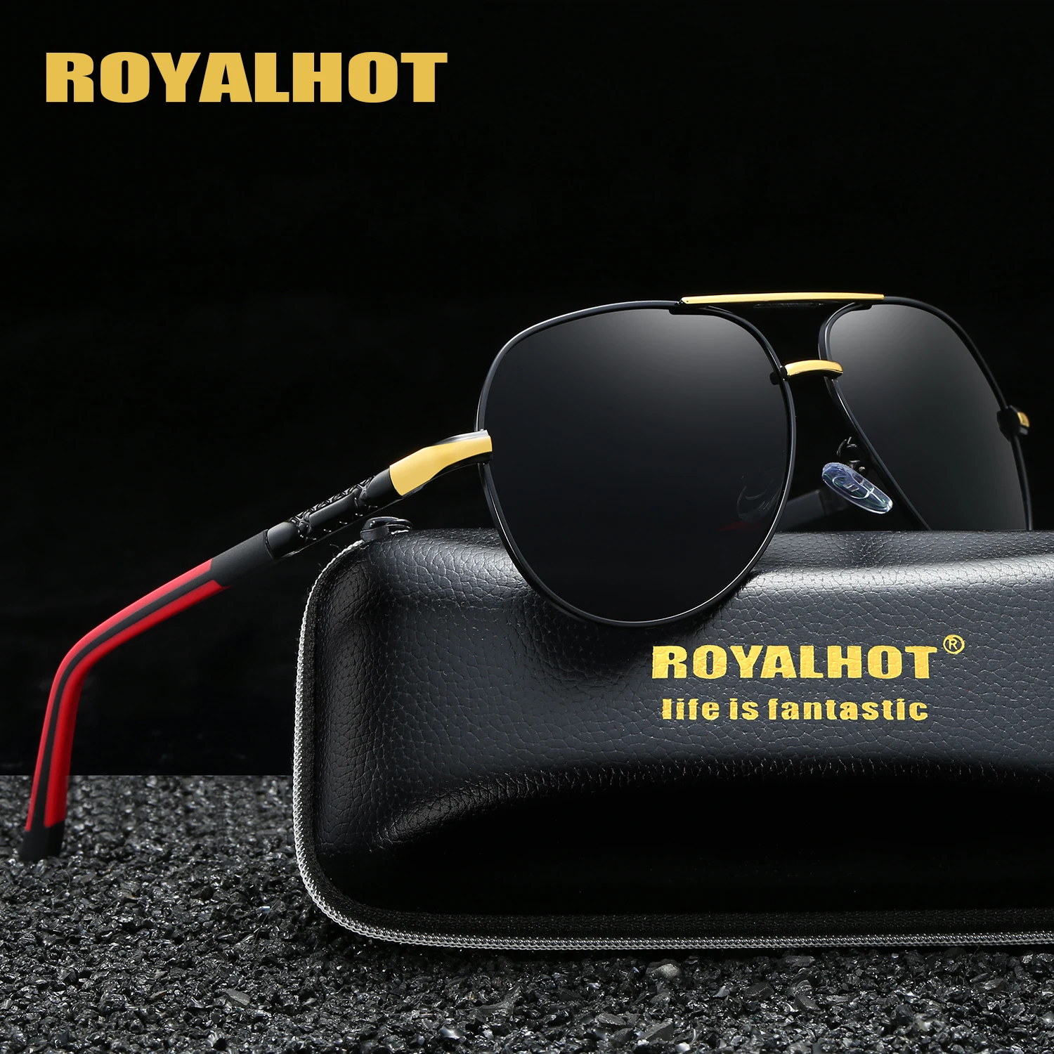 RoyalHot мужские женские поляризационные алой овальная Классическая оправа