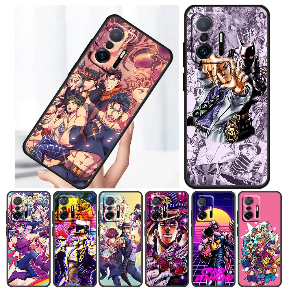 

JoJo's Bizarre Adventure JoJo For Xiaomi Mi 11 10 Ultra 11T 10T Note10 Pro Lite 11i 10i 10S 5G Soft Black Phone Case Cover