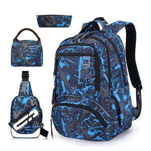 Водонепроницаемый школьный ранец из ткани Оксфорд для мальчиков-подростков, вместительный рюкзак для ноутбука для колледжа, 2022