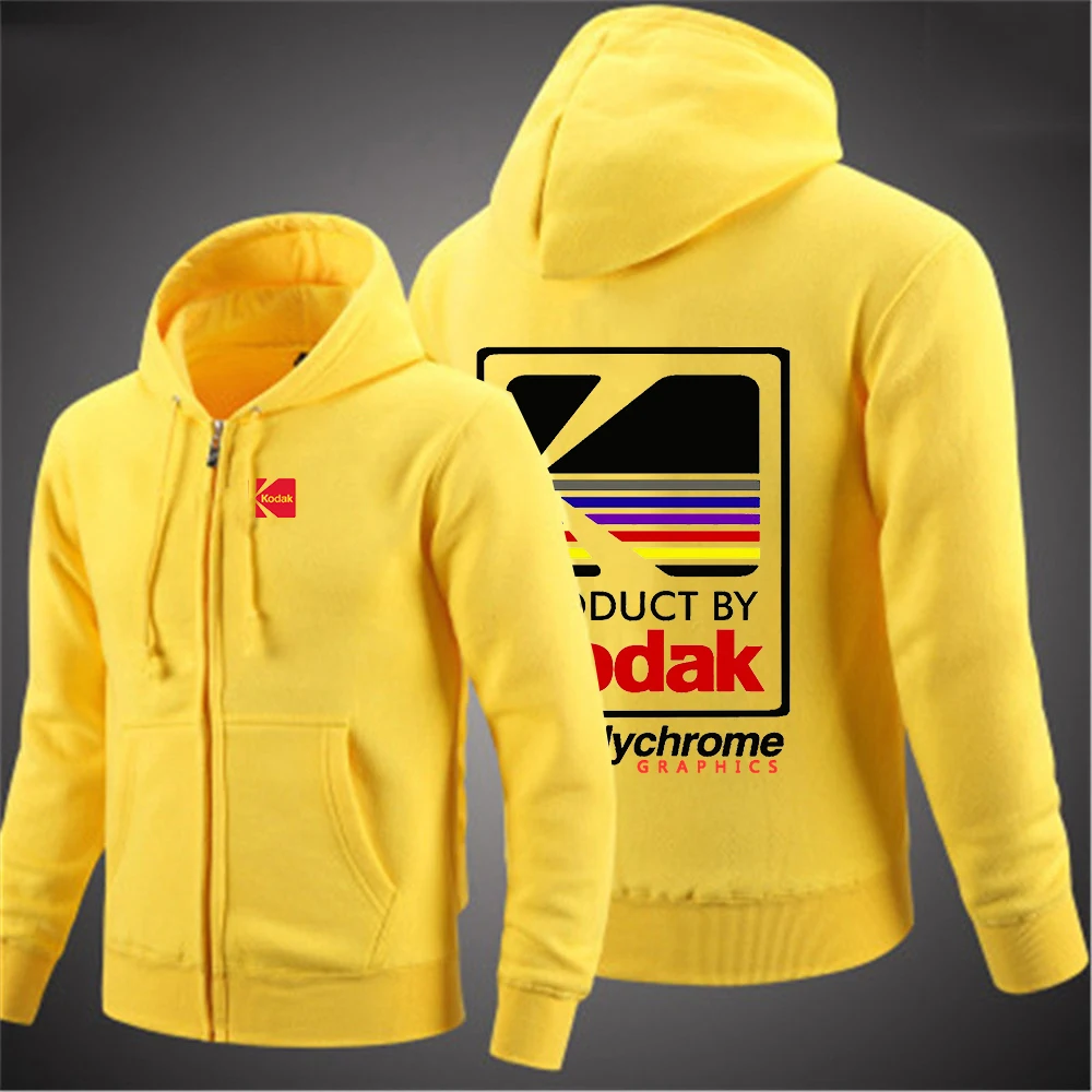 Новинка 2021 мужской модный пуловер Kodak в стиле пэчворк с длинным рукавом удобный