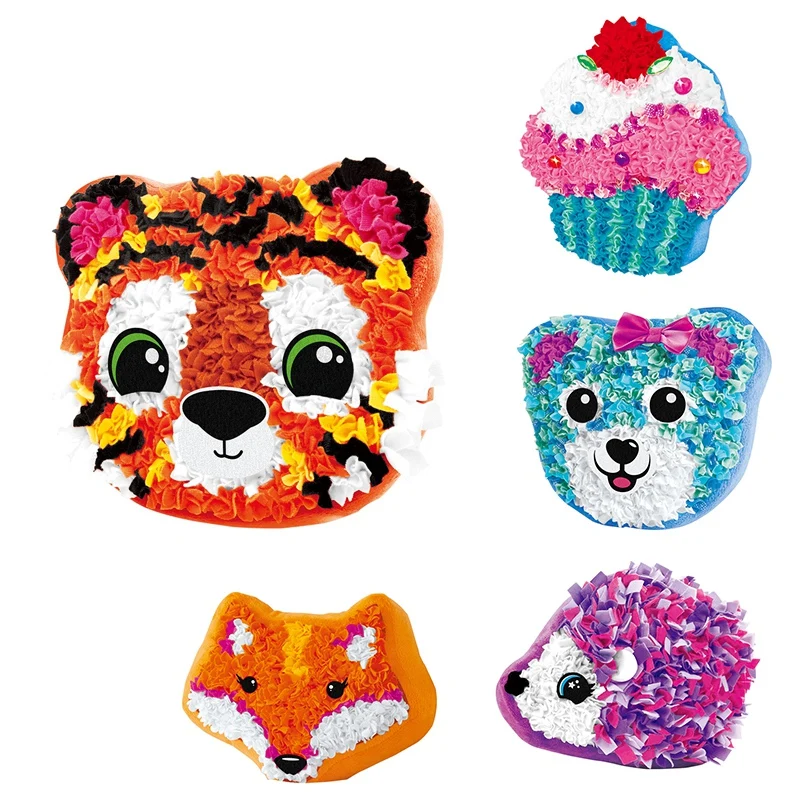

DIY Material Package Pillow Animal Tiger Parent-Child Interative Toys