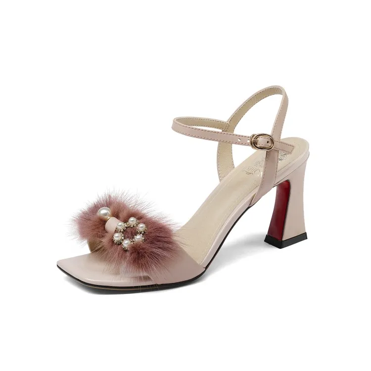 

Большие размеры; Персонализированные декоративные сандалии; Сандалии на высоком каблуке; Женская обувь; Женская летняя обувь