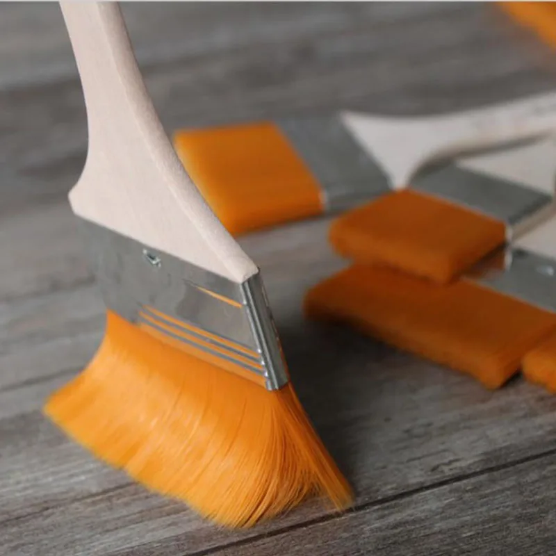 Высококачественная Нейлоновая Щетка с деревянной ручкой для живописи маслом