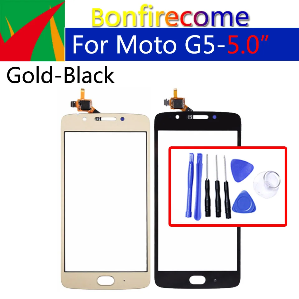 Сенсорный экран для Motorola Moto G5 XT1672 XT1676 XT1670 сенсорный дигитайзер переднее стекло