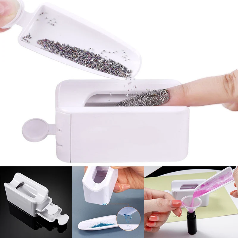 

1PCManicure инструмент двойной Слои французский повторно использовать коробку Портативный в контейнер порошковой восстановительной порошок дл...