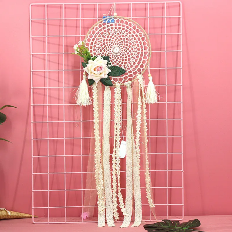 Ручной работы Ловец снов в индийском стиле тканые настенные подвесные украшения