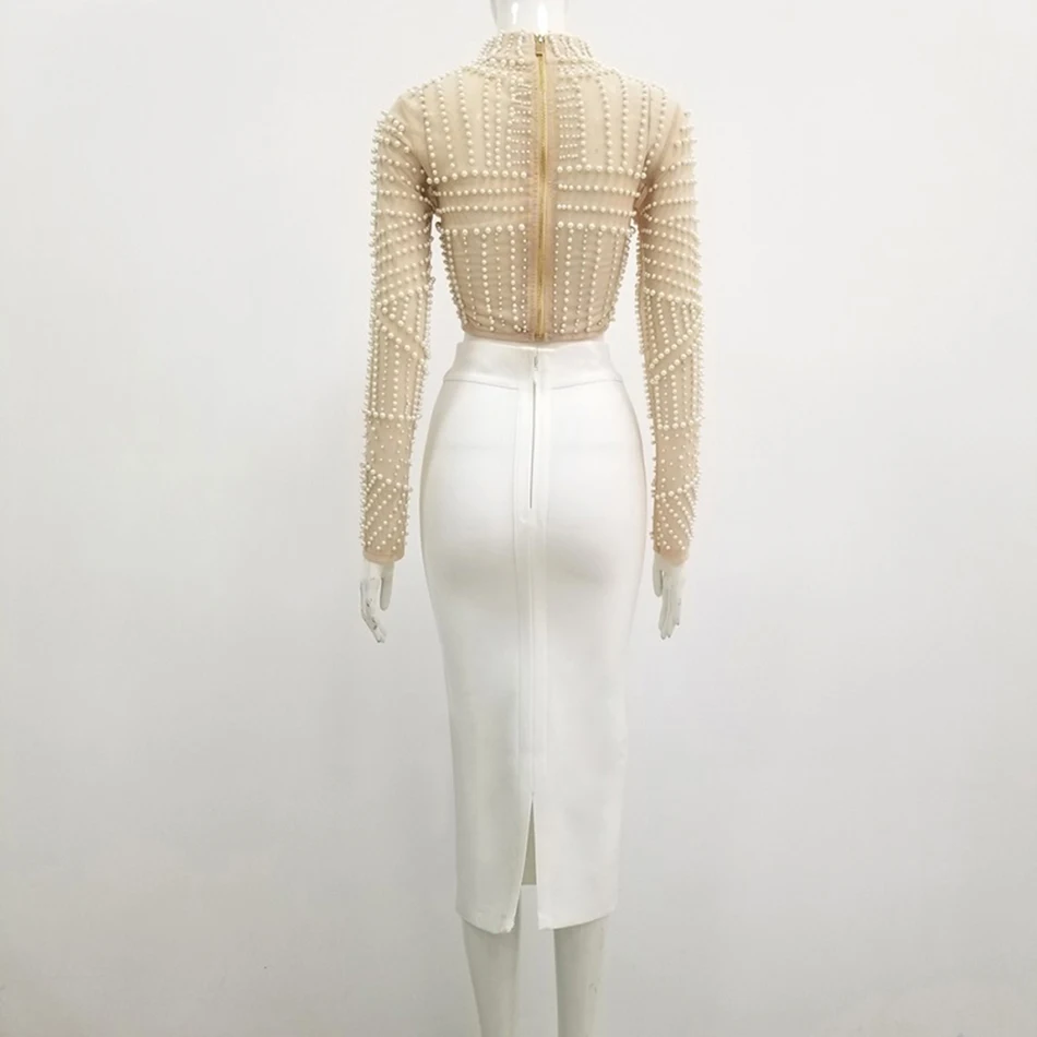 Новинка 2020 модный бандажный комплект из двух предметов с бисером