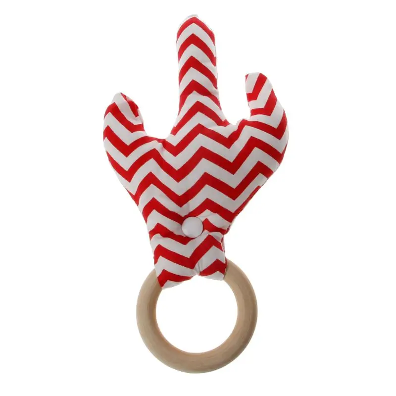 Детское дерево кактус кольцо Погремушка пищевая деревянная Прорезыватель DIY