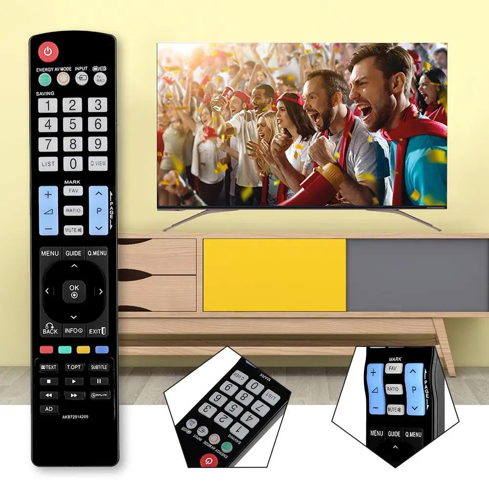Сменный пульт дистанционного управления LG AKB72914209 пластиковый для AKB74115502 AKB69680403