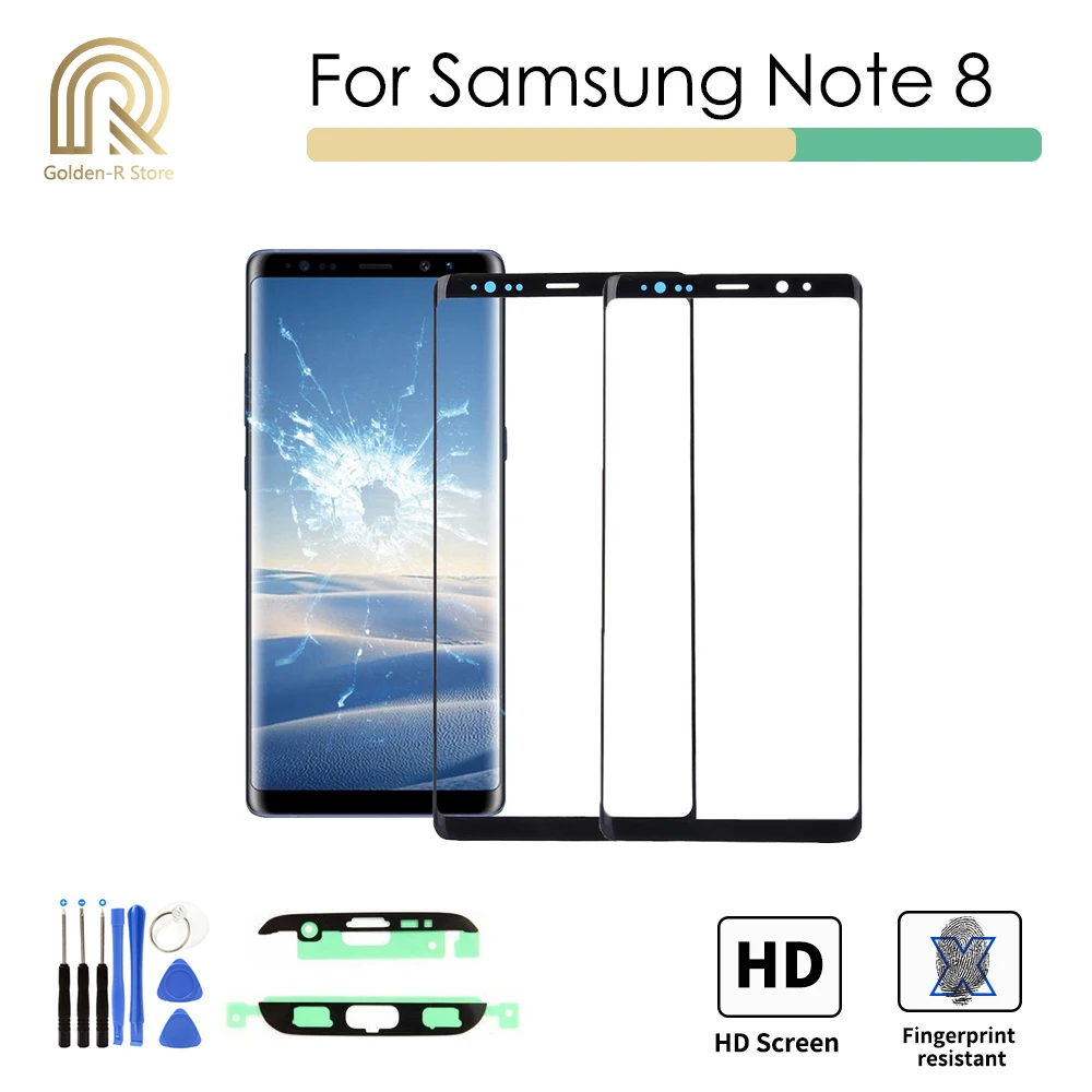 Замена переднего стекла объектива для samsung Galaxy note8 note9 note10 Плюс Внешняя сенсорная