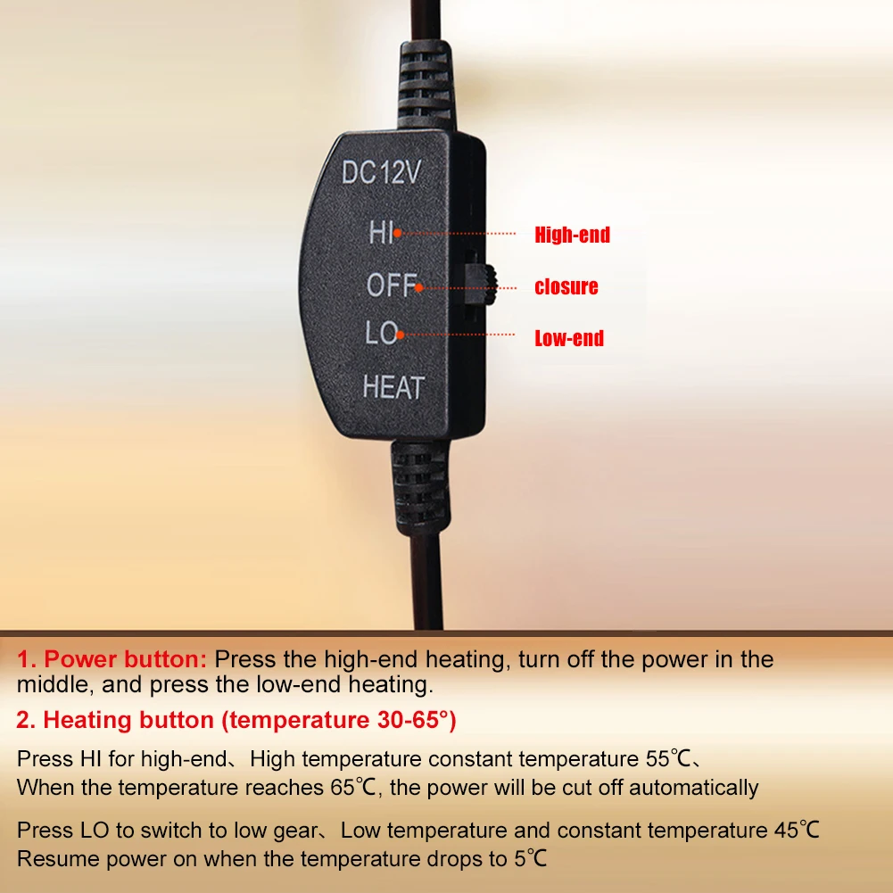Универсальная подушка для автомобильного сиденья с подогревом 12 В прикуриватель
