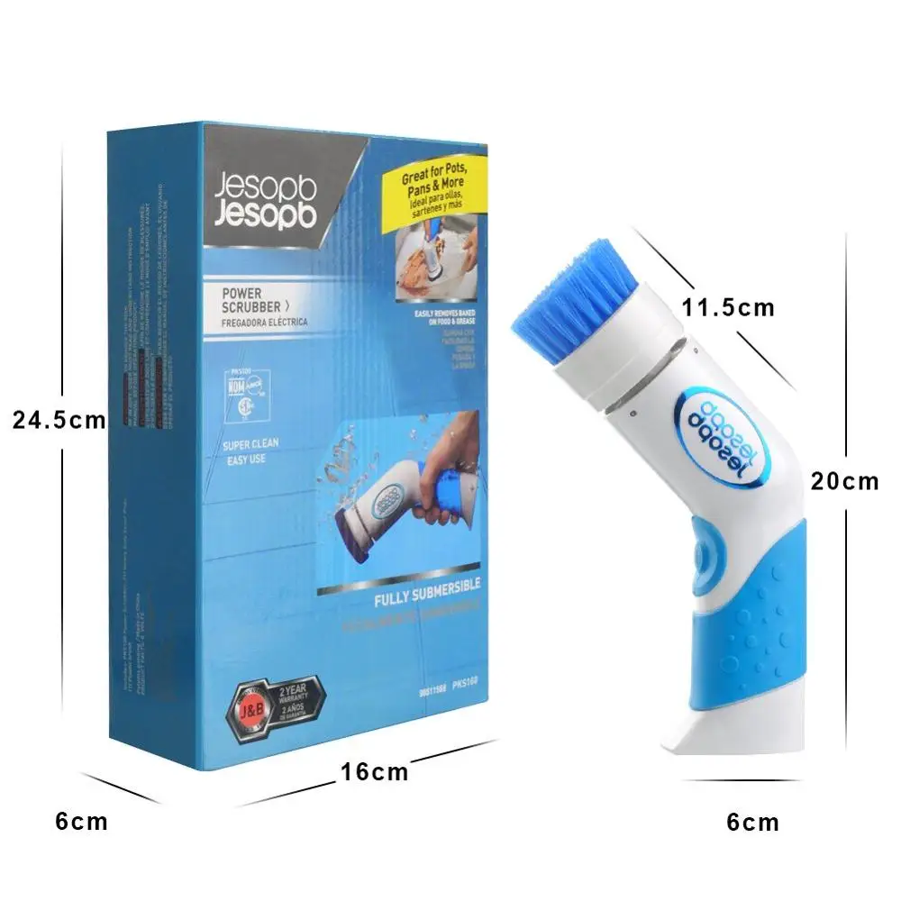 

Handheld Electric Cleaning Brush Portable Dishwashing Battery powered Waterproof Cleaner Kitchen Bathroom Surface Scrubber