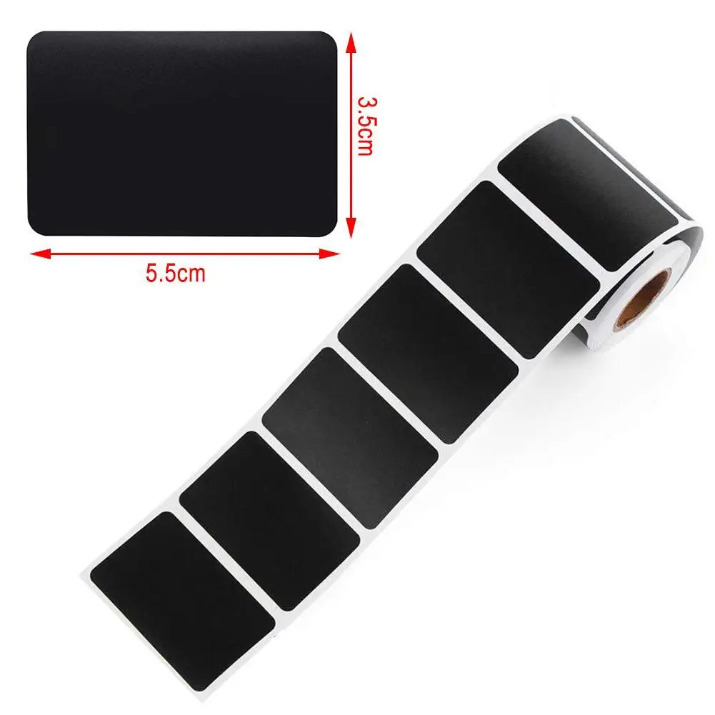 

The Label Sticker On The Storage Bottle Black Roll Writing Blackboard Sticker Label Is Suitable For Kitchen Jar Sticker Removabl